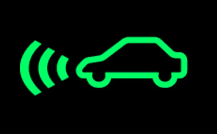 green car symbol on dashboard