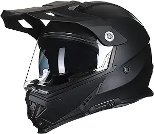 Triangle Full Face Motorcycle Helmet ATV Dirt Bike Helmet Dual Sport Off-Road for Men DOT Approved